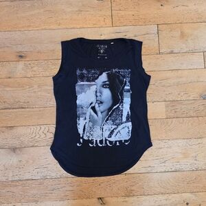 2000's Vintage Guess J'adore Model Tee Women's Black Photographic